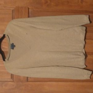 Tommy Hilfiger woman's size Pima cotton blend varsity logo tight knit sweater